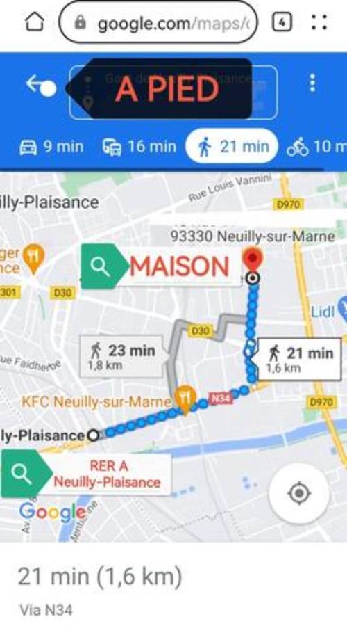 Chambre Dans Une Maison Partagee Neuilly-sur-Marne Extérieur photo